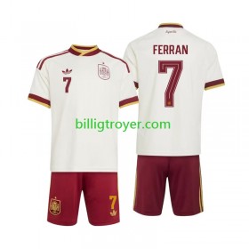 Billige Fotballdrakter Spania Ferran Torres 7 Barn Bortedraktsett World Cup 2026 Kortermet